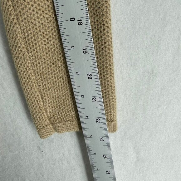 J.Jill Cardigan Women's Sz XSP Brown Tan Cable Knitted Rib Trim Button Front - Picture 4 of 10